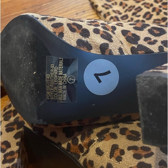 EUC Thigh High Leopard Print Boots - Picture 5 of 5